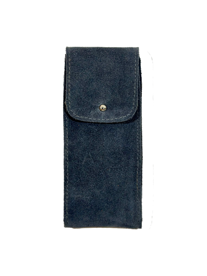 The Chronopouch premium leather watch travel case by AIS Collective in a sophisticated Anthracite finish.