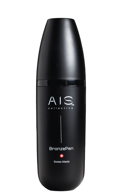 The BronzePen by AIS Collective, a specialized premium Swiss-made bronze watch cleaner.