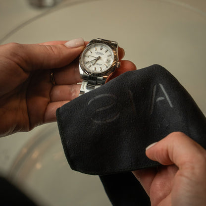 ChronoCloth cleaning a women Rolex watch