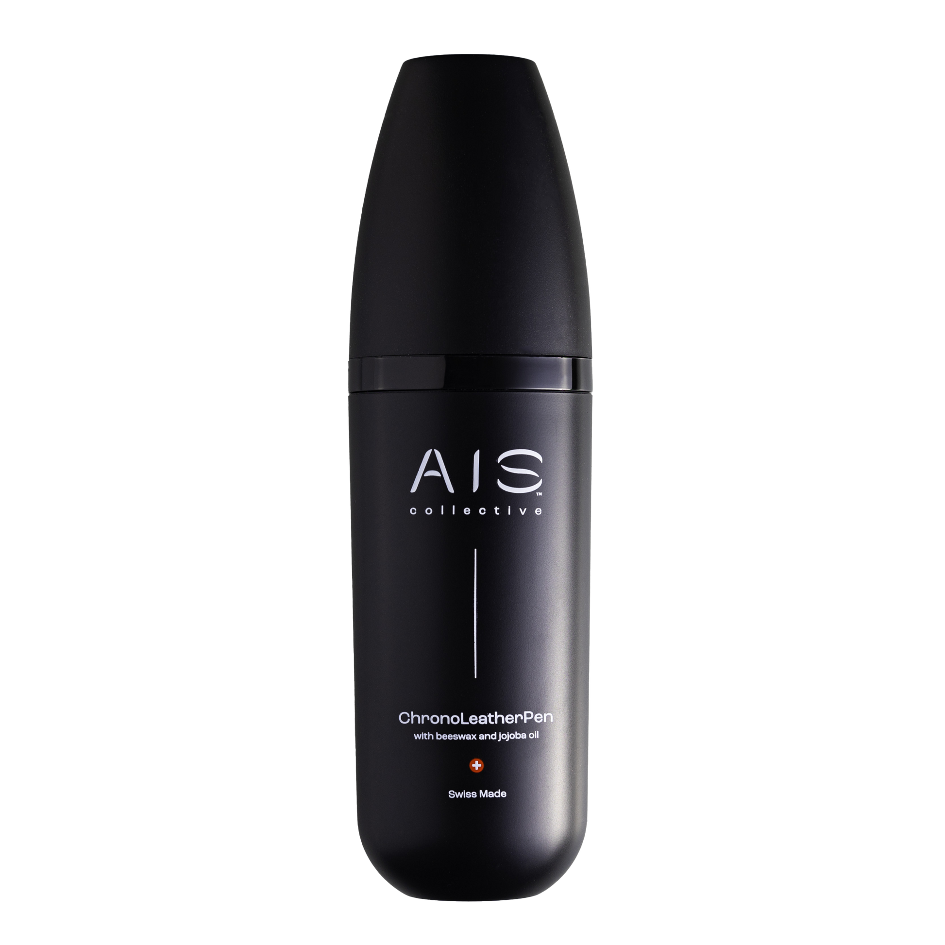 The ChronoLeatherPen by AIS Collective, a specialized premium leather watch strap cleaner and conditioner.