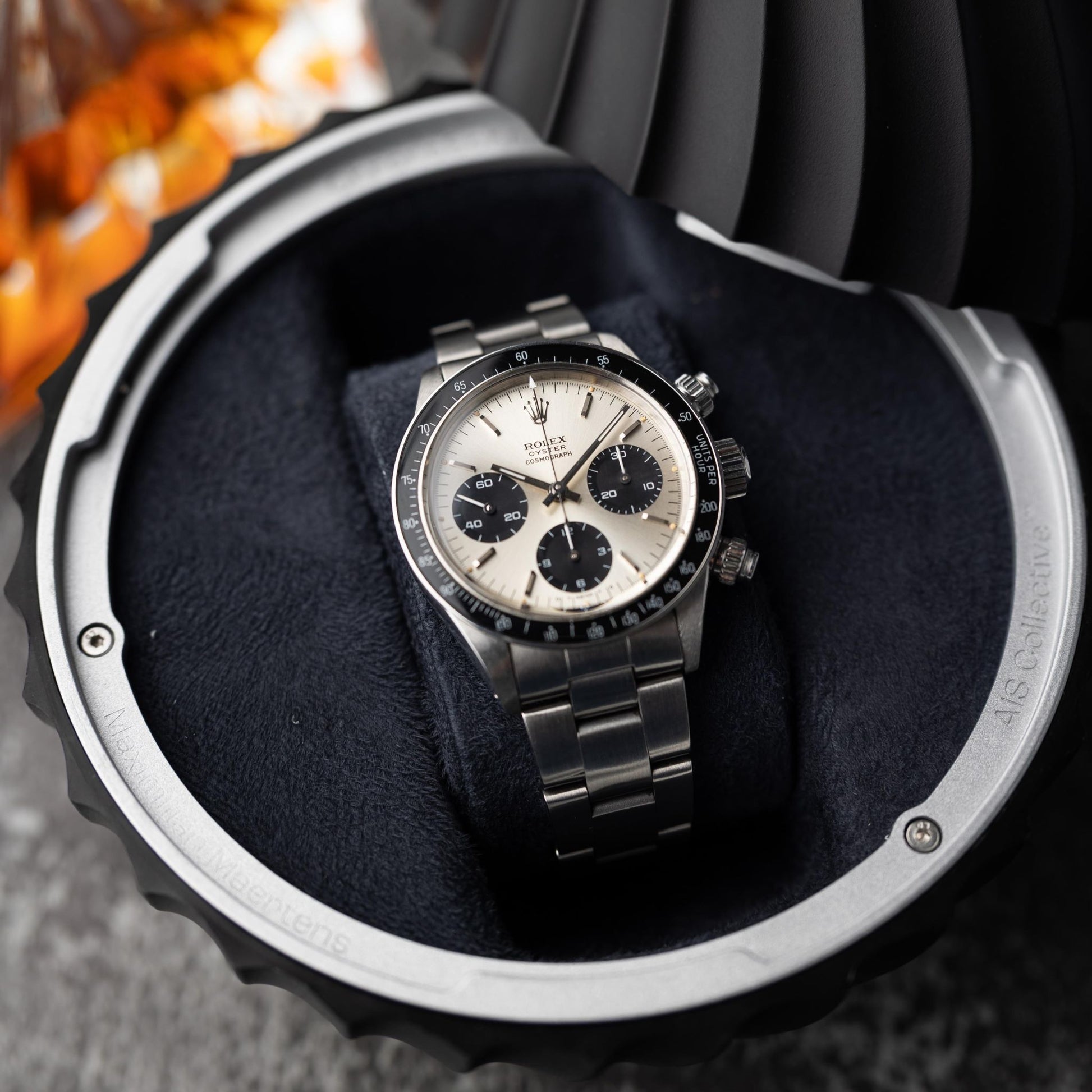 Graphite Blue ChronoSphere with Swiss Rolex watch
