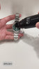 Gently scrub using soft, circular motions across all parts of the watch.
Start massaging the solution  onto and into the leather strap in a circular motion with the silicon brush.